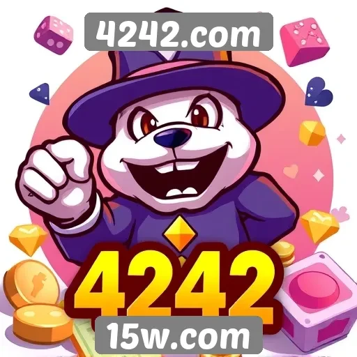 Variedade de jogos disponíveis no 4242.com